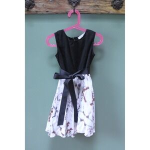 Girls Born Free Africa Marchesa‎ Black Top Graphic Printed Skirt Dress M/8